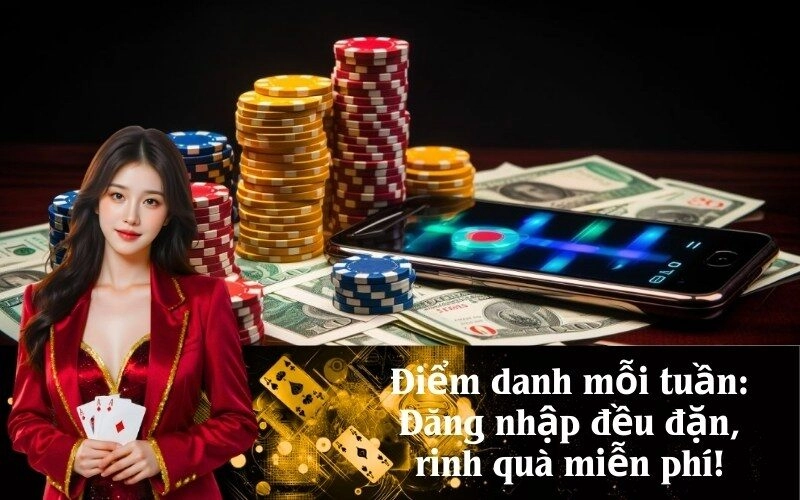 Điểm danh mỗi tuần: Đăng nhập đều đặn, rinh quà miễn phí!